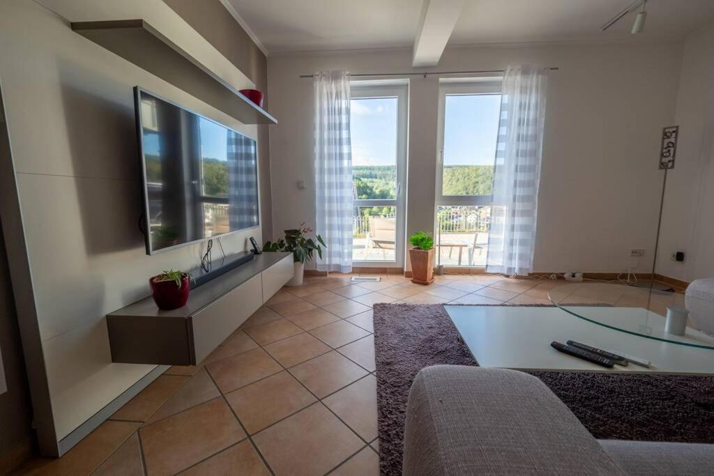 Wohnung Mit Talblick, Ladestation E-Auto Siegen Luaran gambar