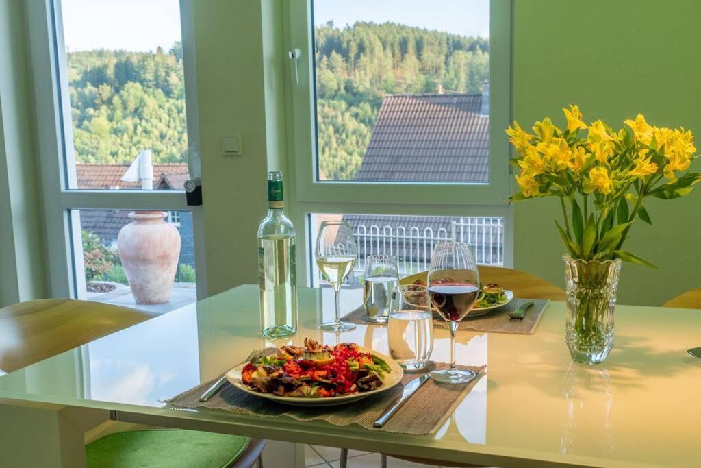 Wohnung Mit Talblick, Ladestation E-Auto Siegen Luaran gambar