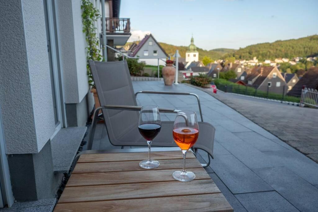 Wohnung Mit Talblick, Ladestation E-Auto Siegen Luaran gambar